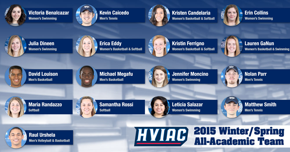 17 Student-Athletes Receive HVIAC Winter/Spring All-Academic Team Honors