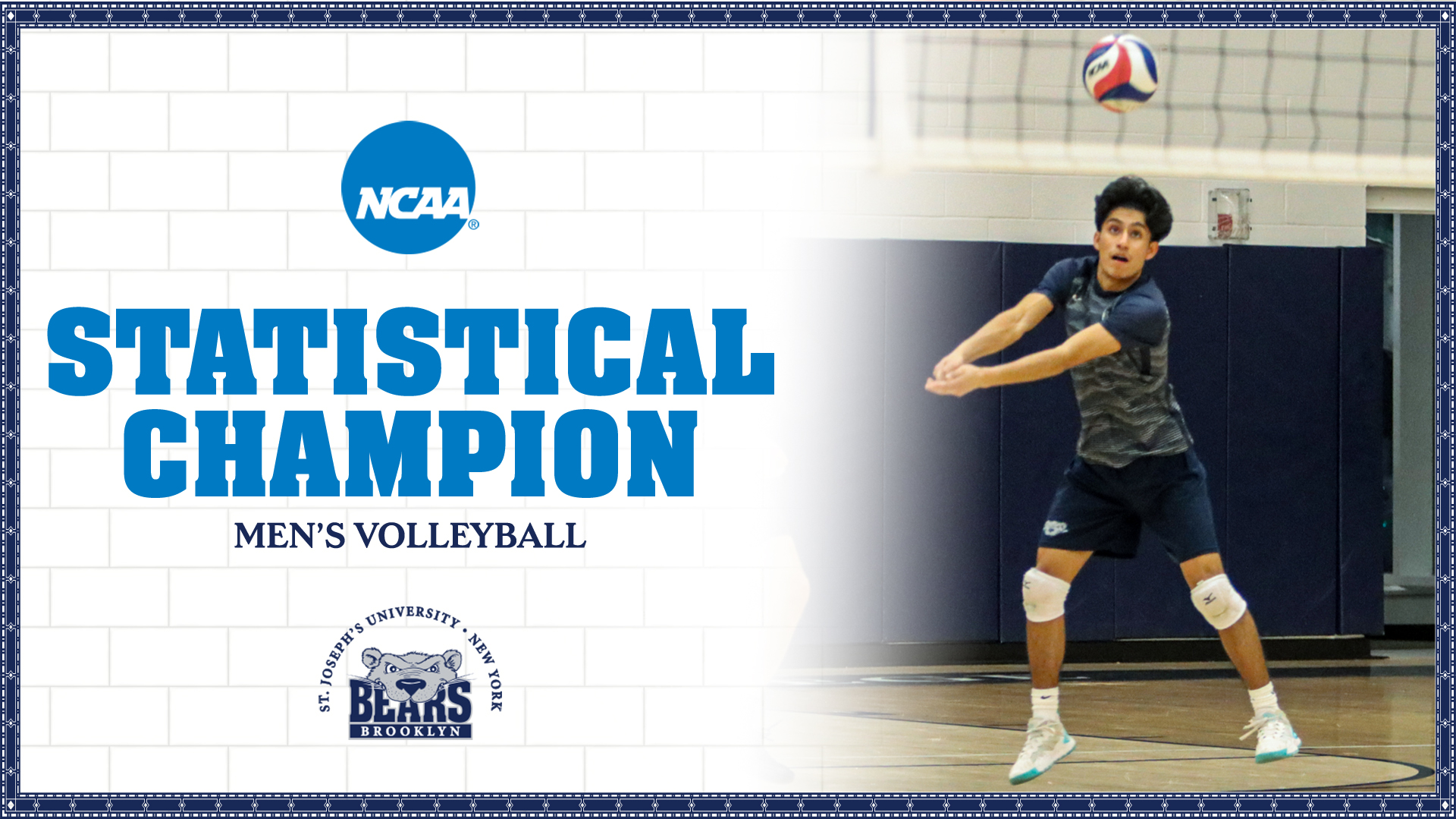Men's Volleyball Secures Second NCAA Statistical Championship in Program History