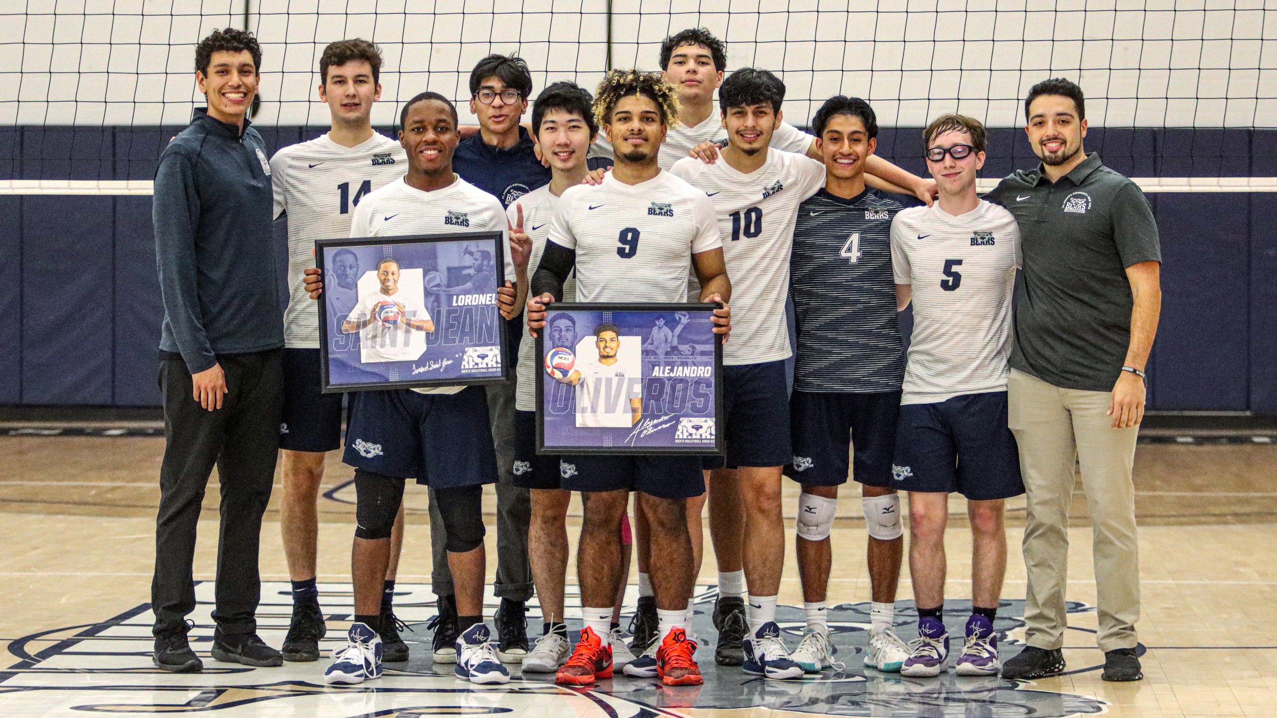 Men's Volleyball Celebrates Senior Night with Emphatic Five-Set Win Over Purchase