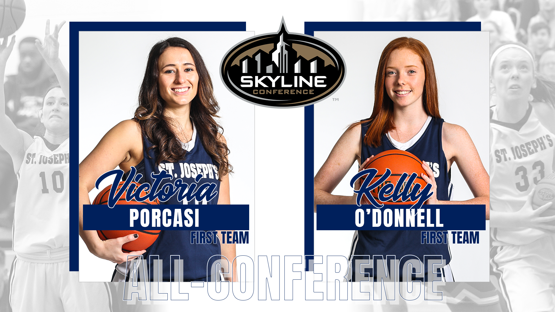 Porcasi and O’Donnell Land on All-Skyline Women’s Basketball First Team