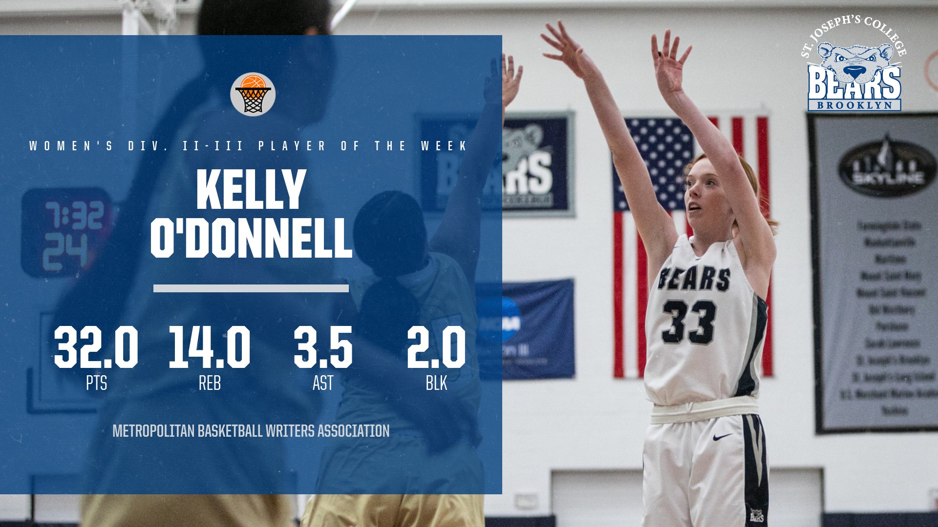O’Donnell Named Division II-III Player of the Week by Met Writers