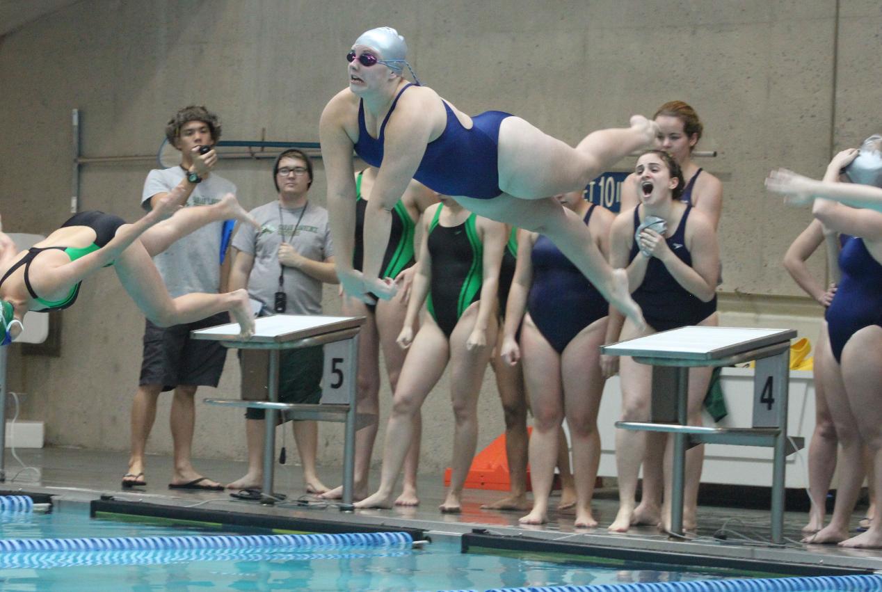 Summers's Double Gold Leads Women's Swimming to HVIAC Invitational Runner-Up