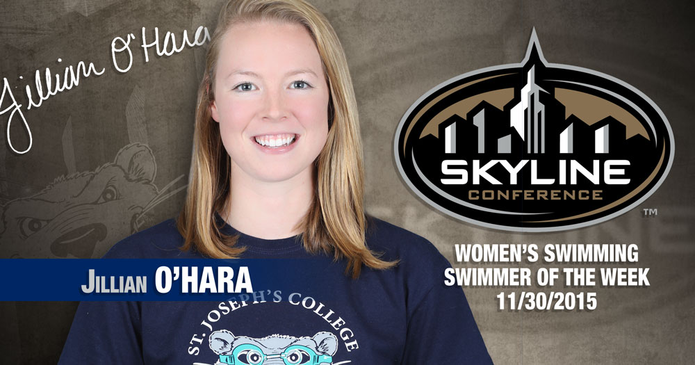O'Hara Named Skyline Swimmer of the Week