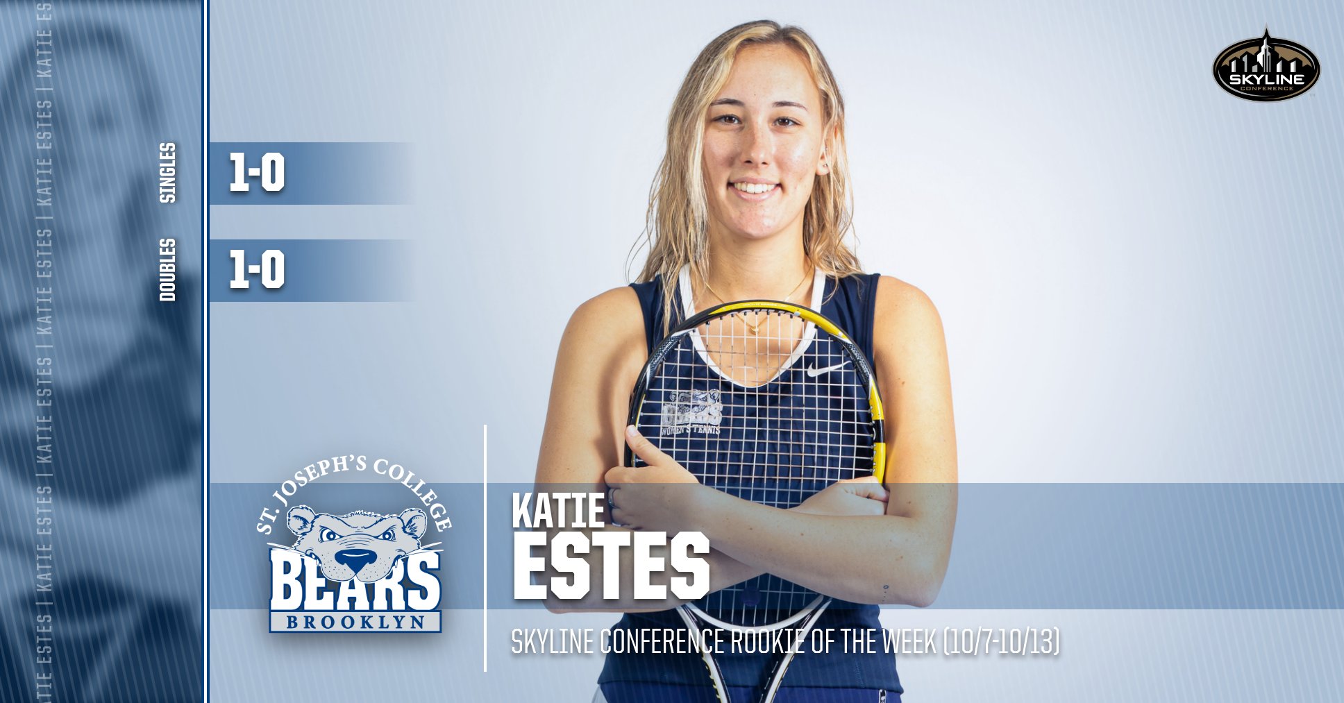Estes Garners Skyline Women's Tennis Rookie of the Week Honors