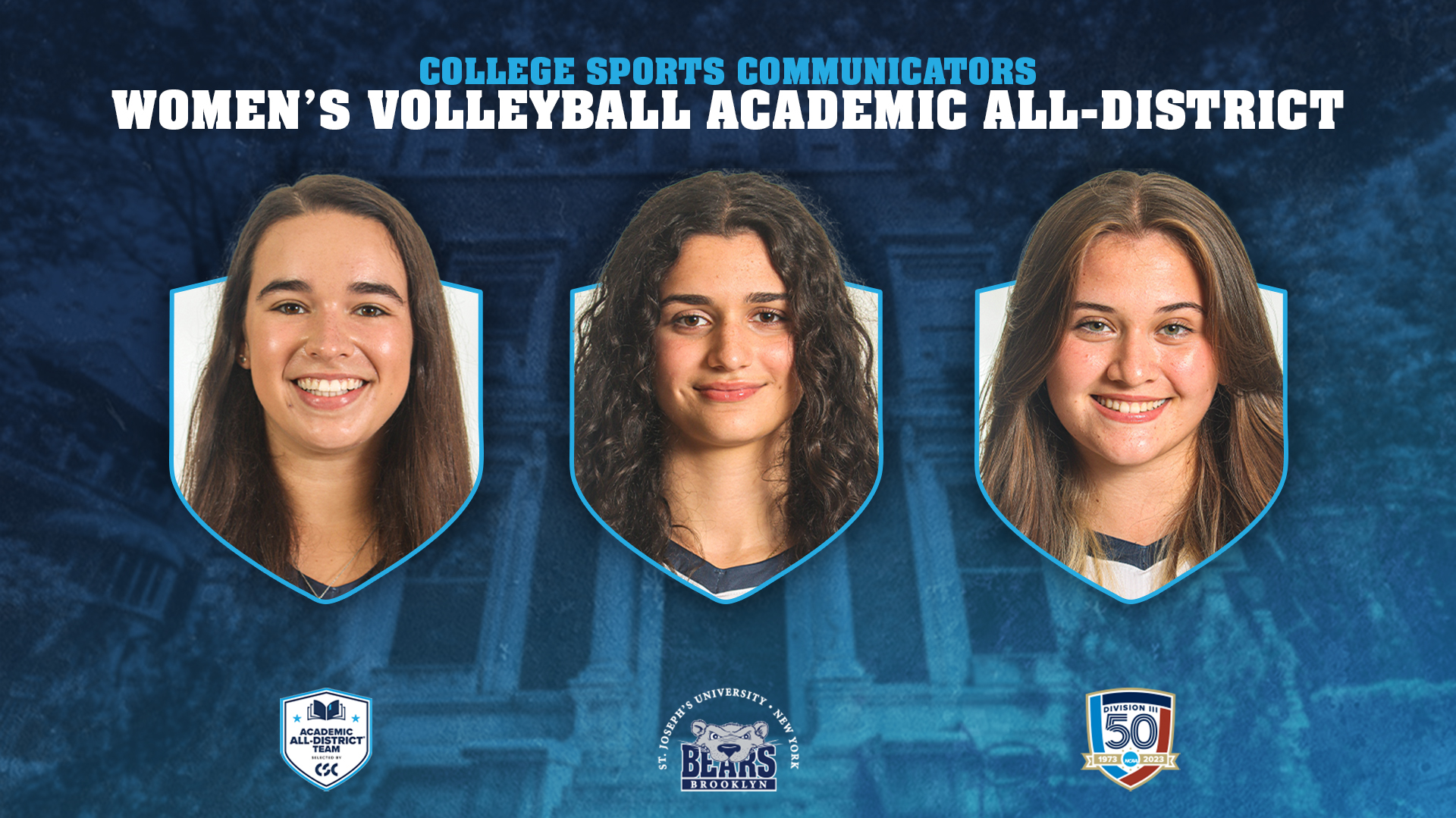 Trio of Guerra, McGinty, Meltsin Tabbed CSC Women&rsquo;s Volleyball Academic All-District