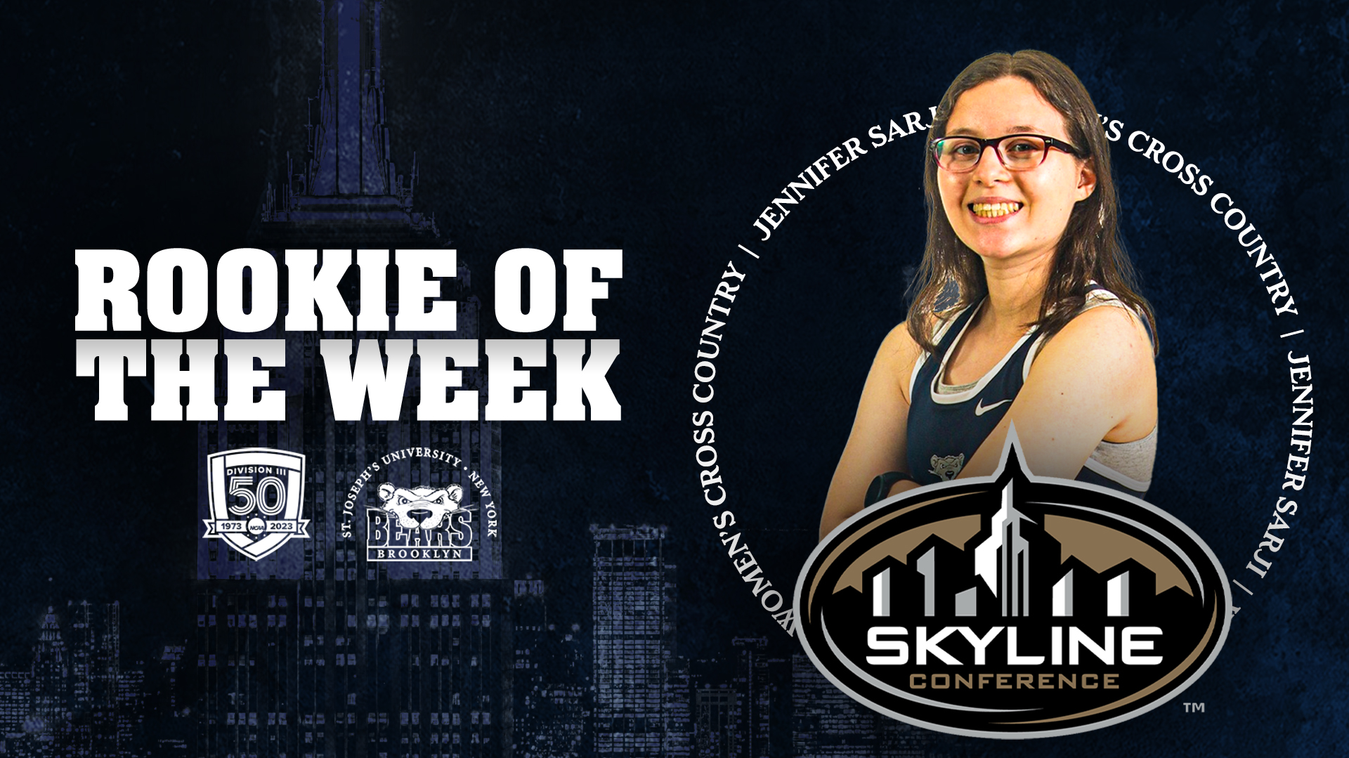 Sarji Collects Third Skyline Women's Cross Country Rookie of the Week Honor; Bourne Earns Honor Roll Selection