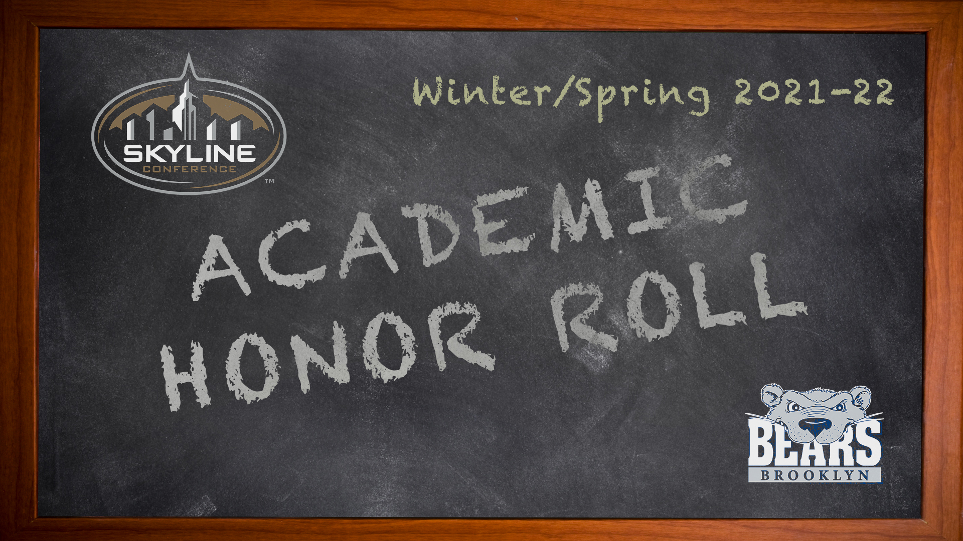 Bears Place 46 on Winter/Spring Skyline Academic Honor Roll