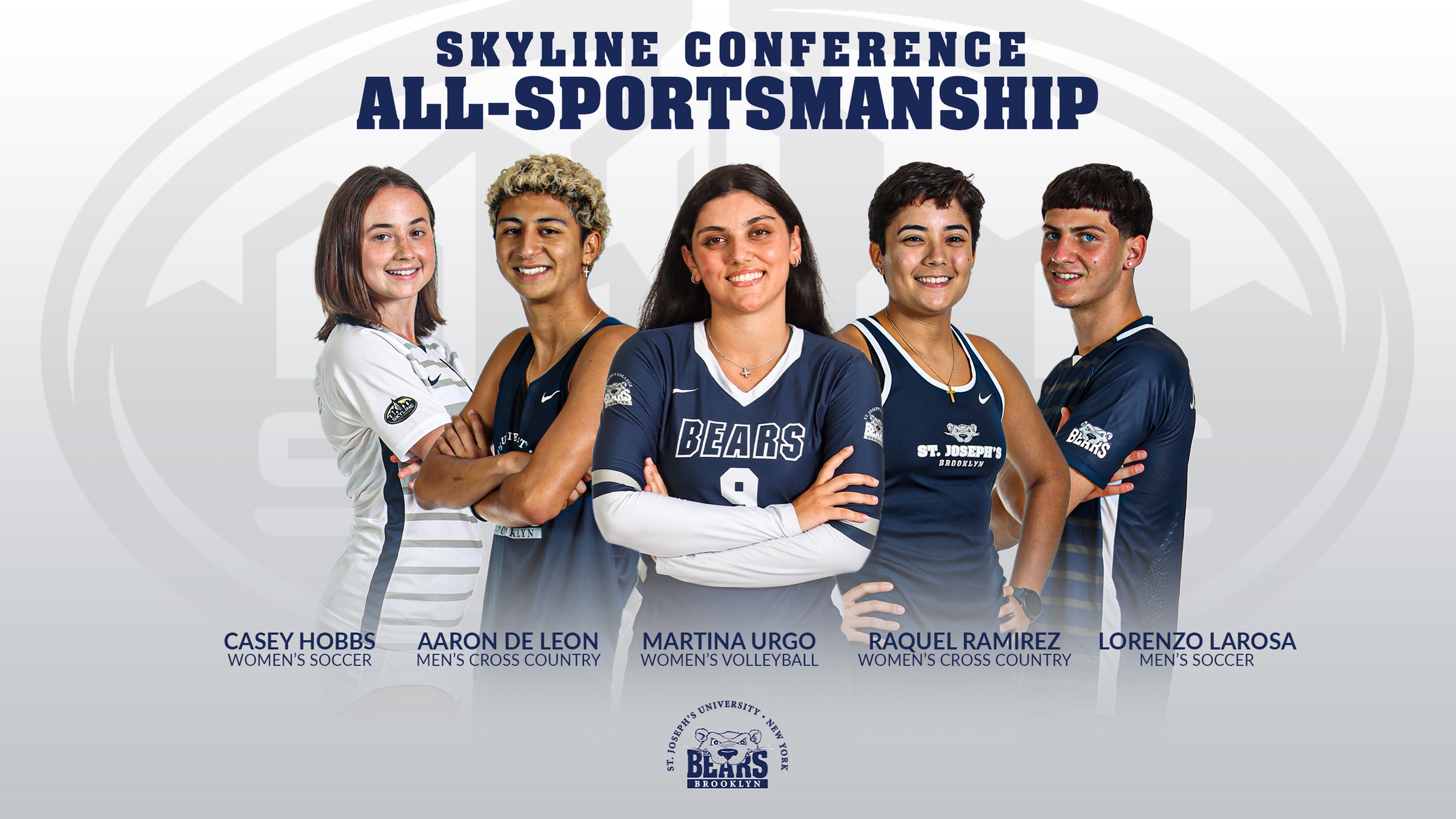 Five Bears Honored on Skyline Conference Fall All-Sportsmanship Teams