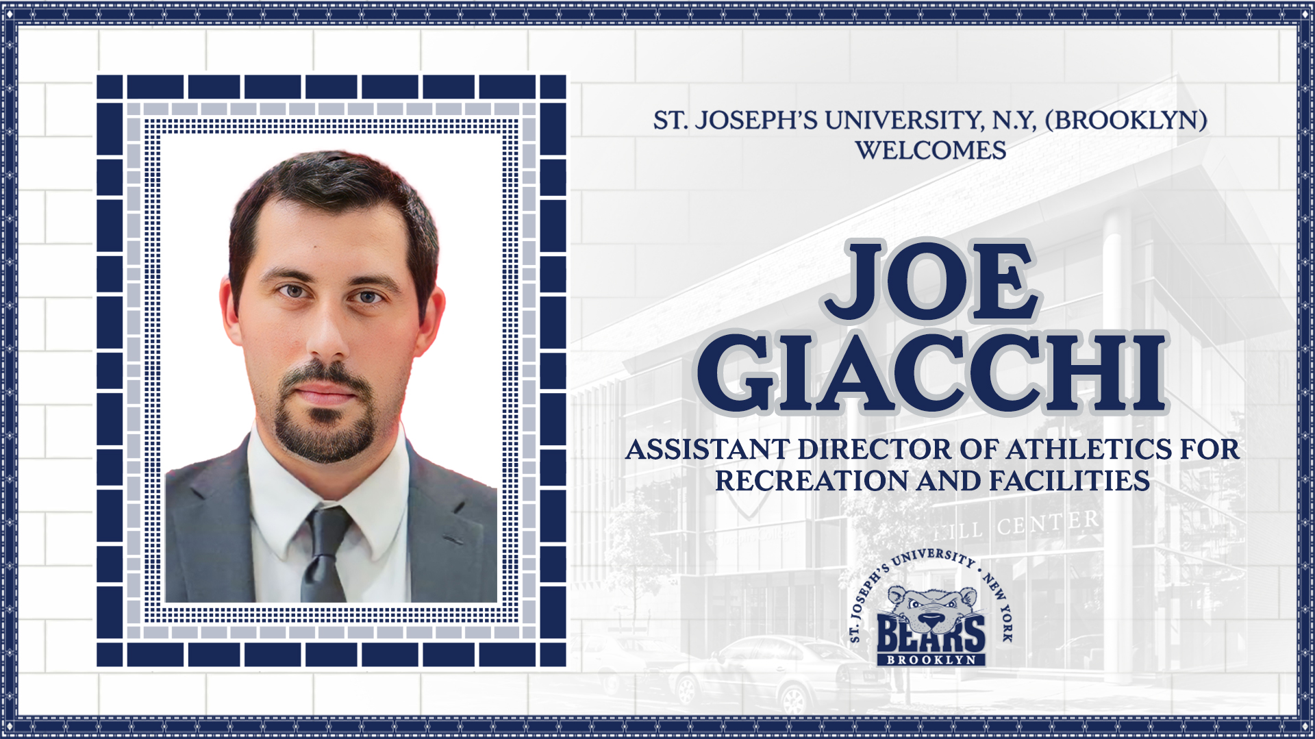 Giacchi Named Assistant AD for Recreation and Facilities