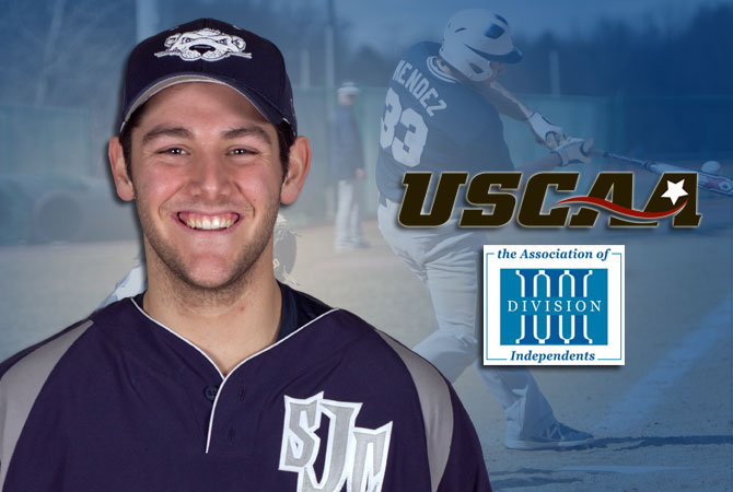 Mendez Takes Home USCAA and AD3I Baseball Player of the Week Honors
