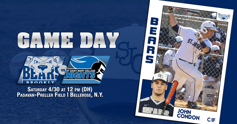 Baseball Welcomes Mount Saint Mary in Regular Season Finale Trying to Clinch Tourney Berth
