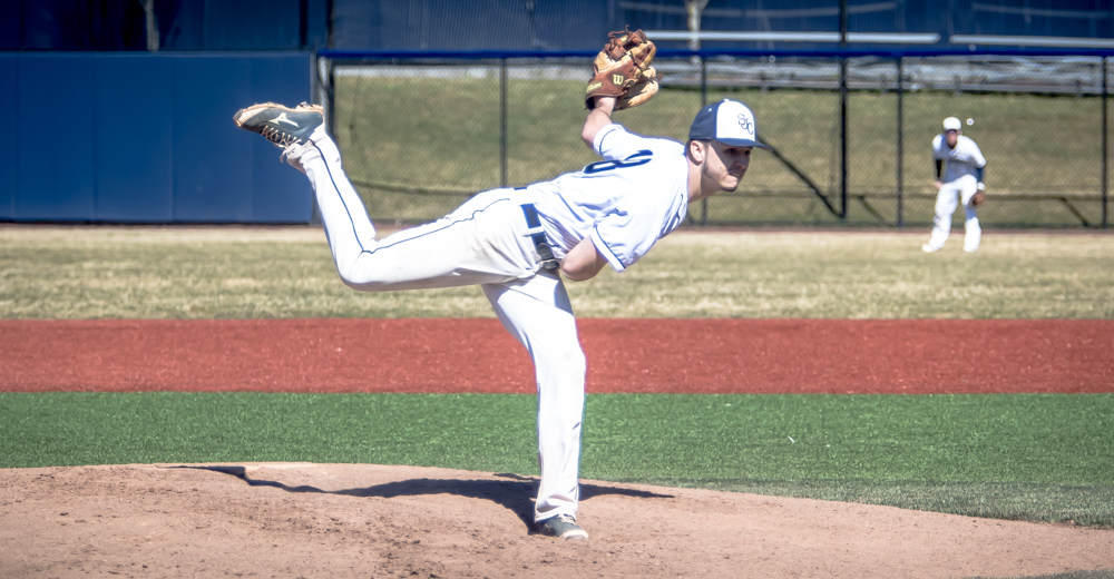 Mitch Brigando improved to 5-1 on the mound and collected his program-best 19th win.