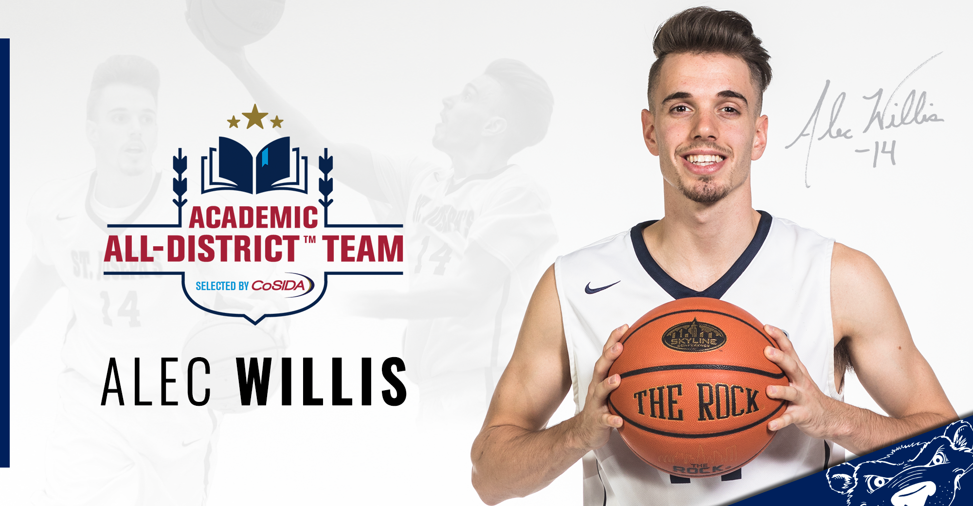 Alec Willis Selected to CoSIDA Academic All-District Men's Basketball Team