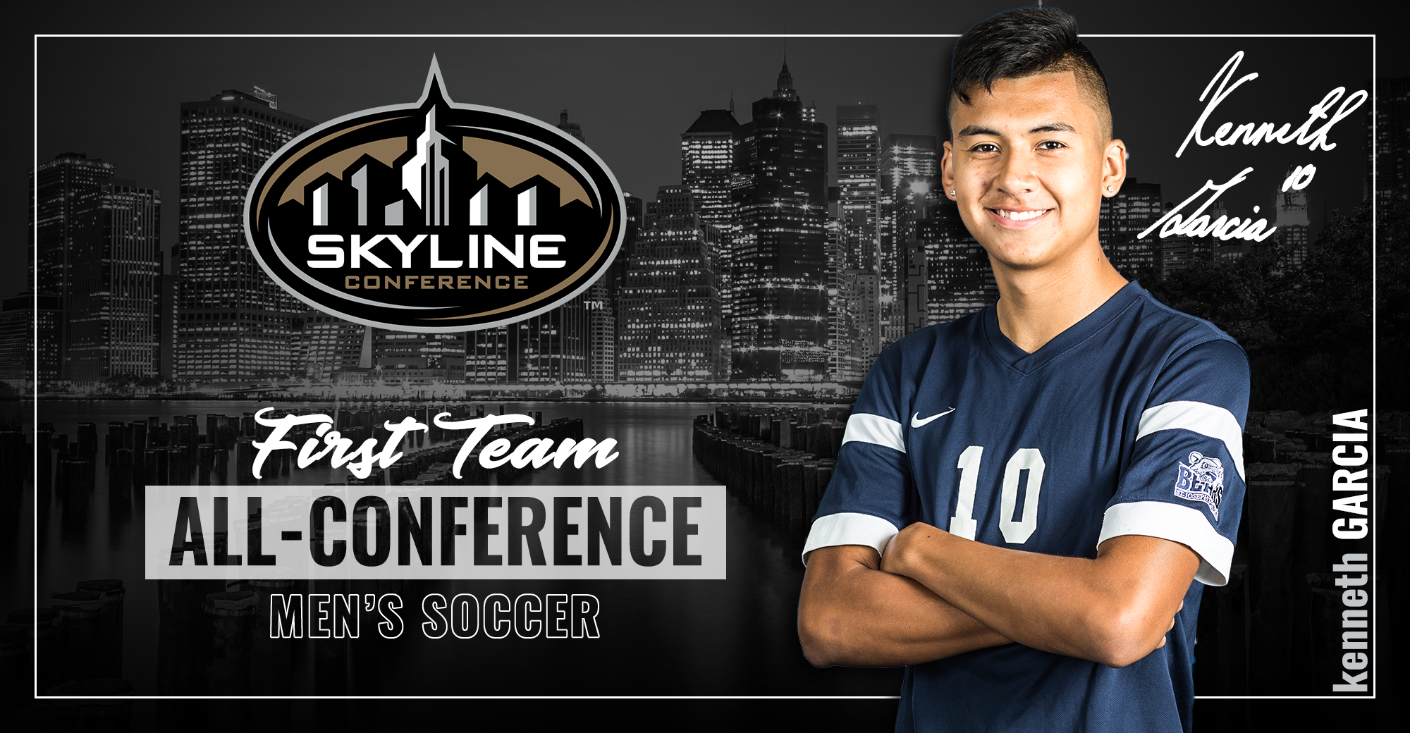 Garcia Collects First-Team All-Skyline Men's Soccer Accolades