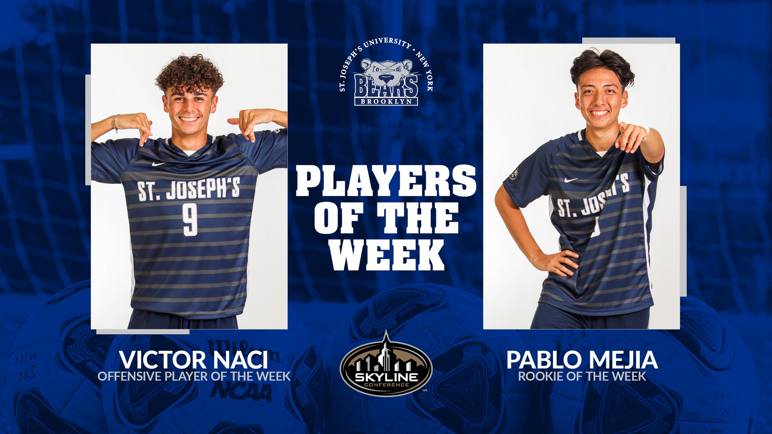 Naci, Mejia Collect Skyline Men’s Soccer Weekly Honors