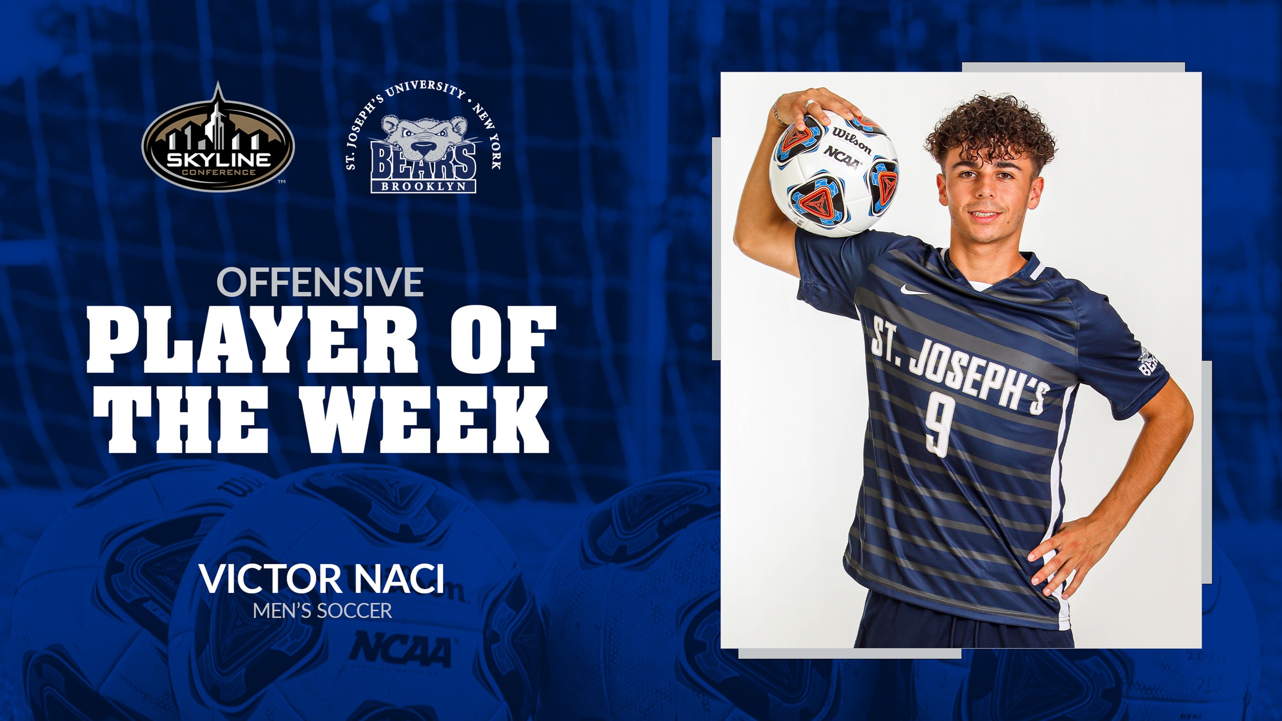 Naci Repeats as Skyline Men's Soccer Offensive Player of the Week
