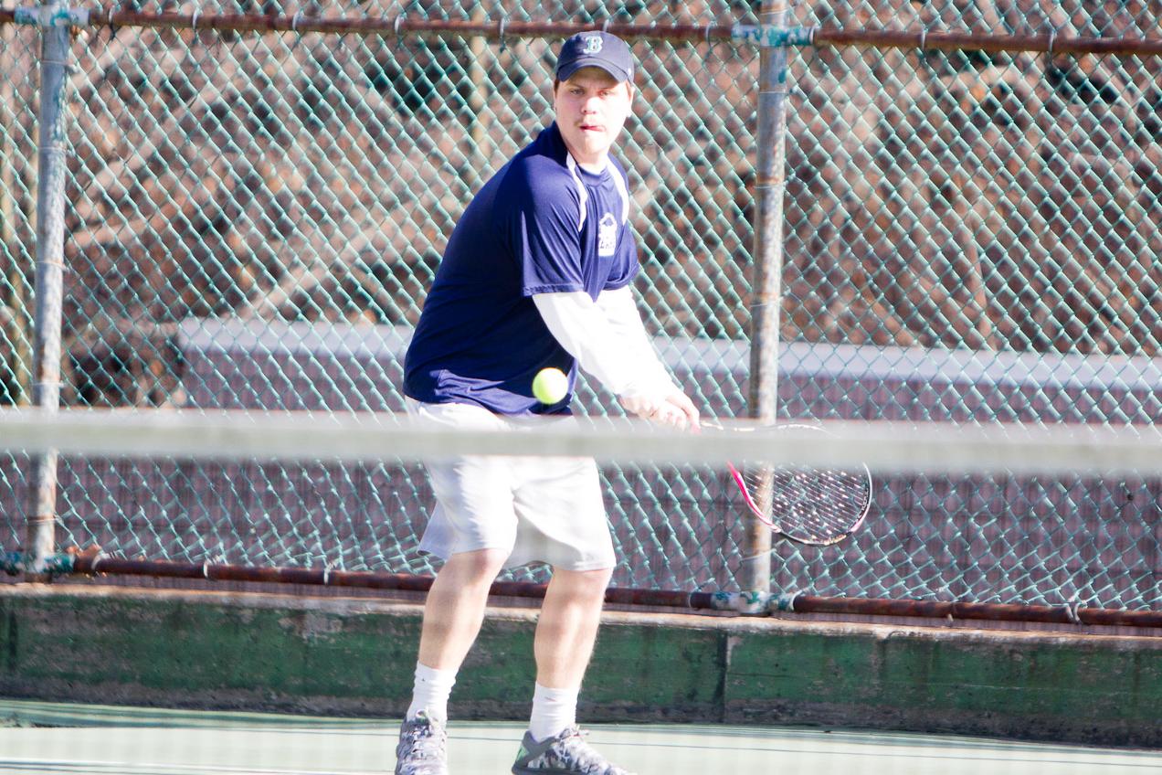 Parr Victorious in Singles as Men's Tennis Suffers 8-1 Setback at Brooklyn College