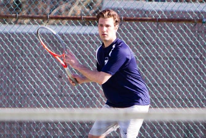 Men's Tennis Ends Drought Topping Webb, 6-3