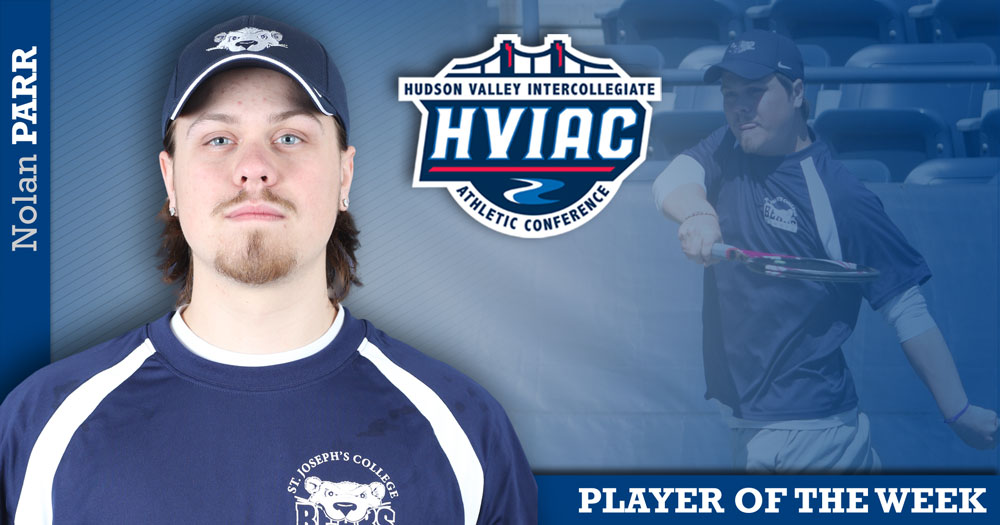 Parr Collects First HVIAC Men's Tennis Player of the Week Accolade in Five Seasons