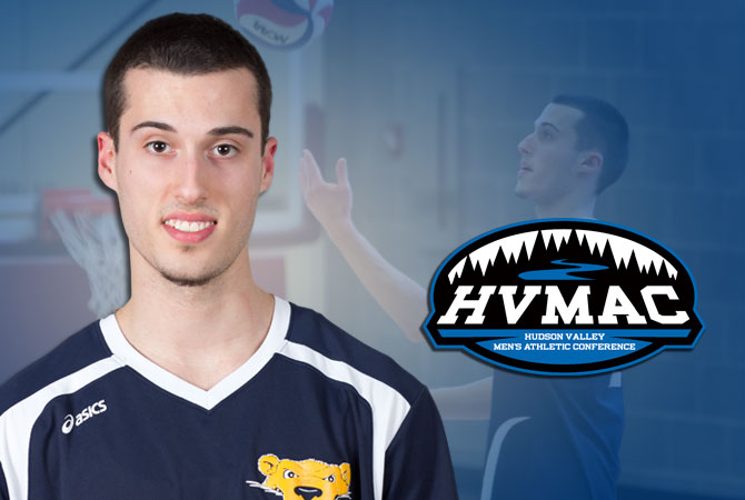 Kostikas Earns Second-Straight HVMAC Men's Volleyball Rookie of the Week Honor