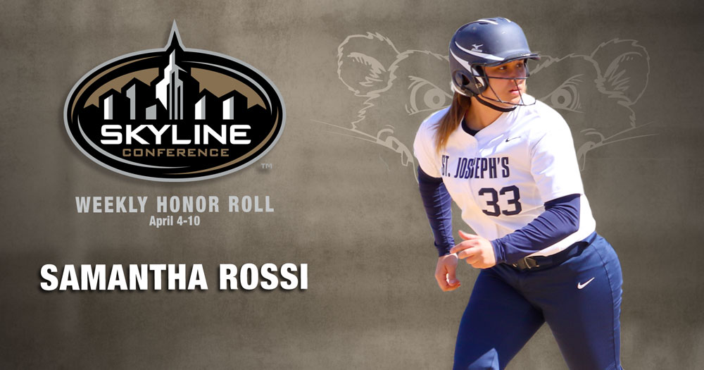 Rossi Lands on Skyline Softball Weekly Honor Roll
