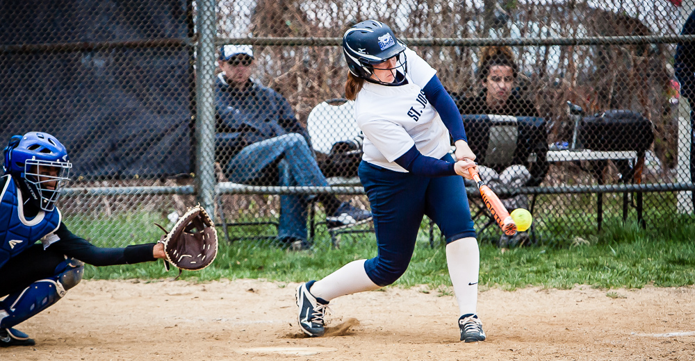 Kristin Ferrigno knocked the lone hits for the Bears on the afternoon.