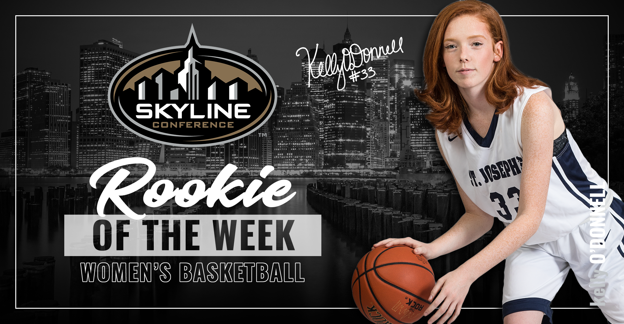 O’Donnell Collects Fifth Skyline Rookie of the Week Honor; Staab Lands on Honor Roll