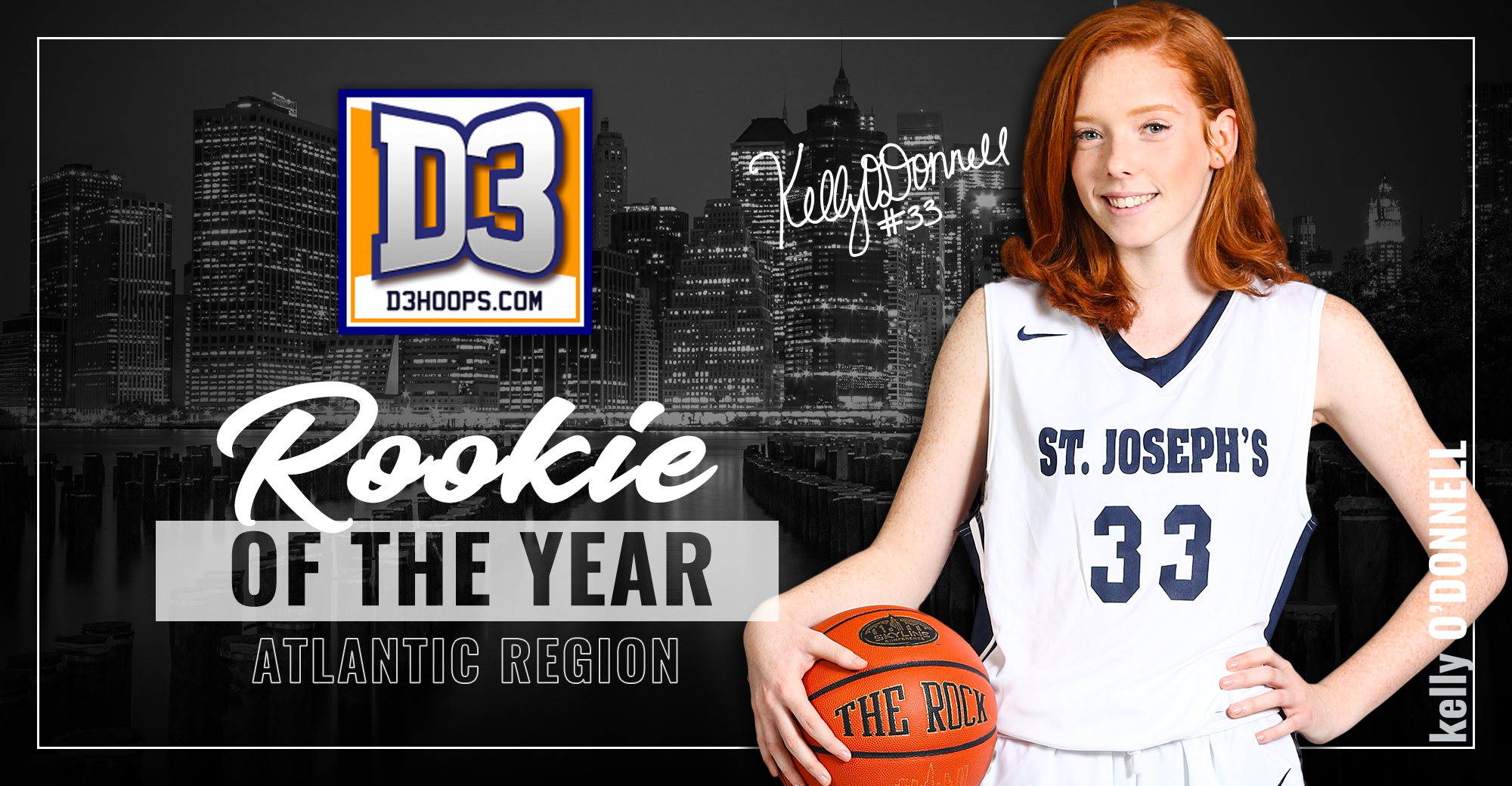 O'Donnell Named D3hoops.com Atlantic Region Rookie of the Year