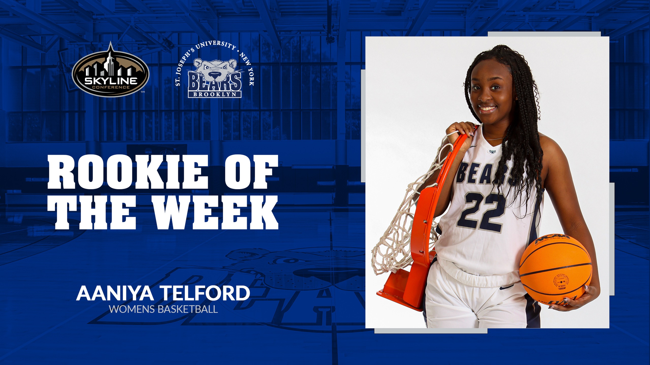 Telford Tabbed Skyline Conference Women's Basketball Rookie of the Week