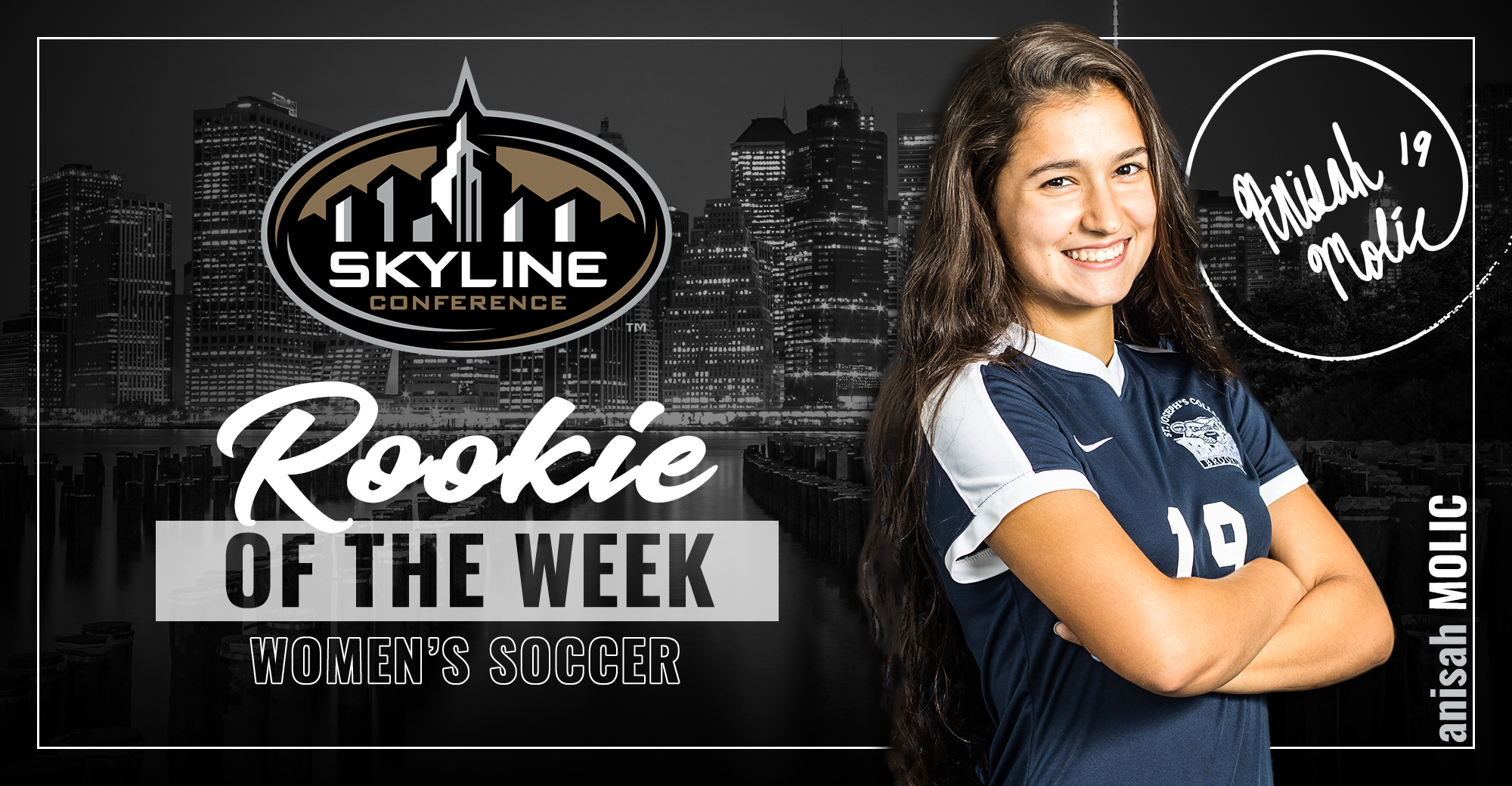 Molic Claims Skyline Women's Soccer Rookie of the Week Honors