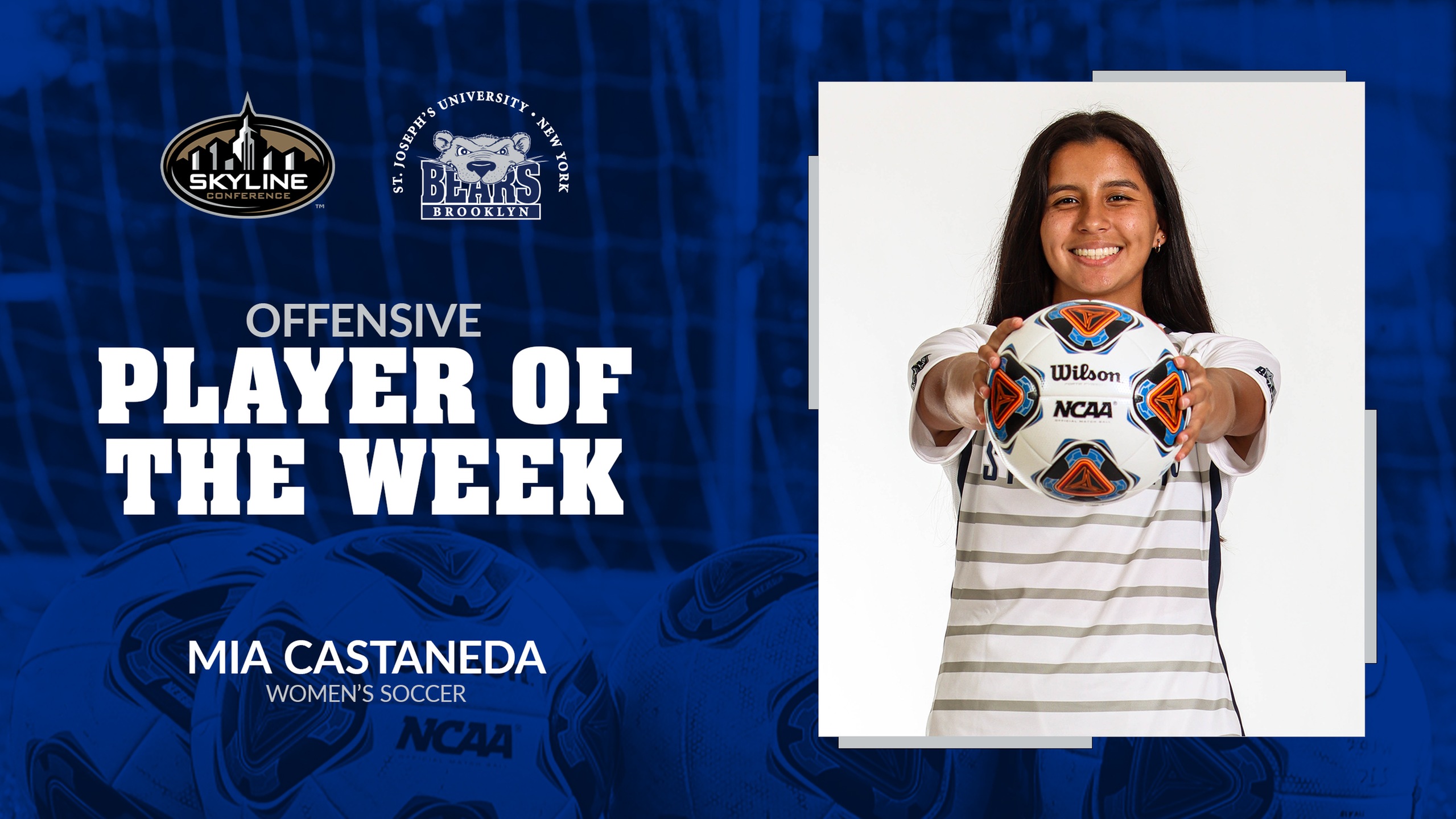 Castaneda Named Skyline Women’s Soccer Offensive Player of the Week