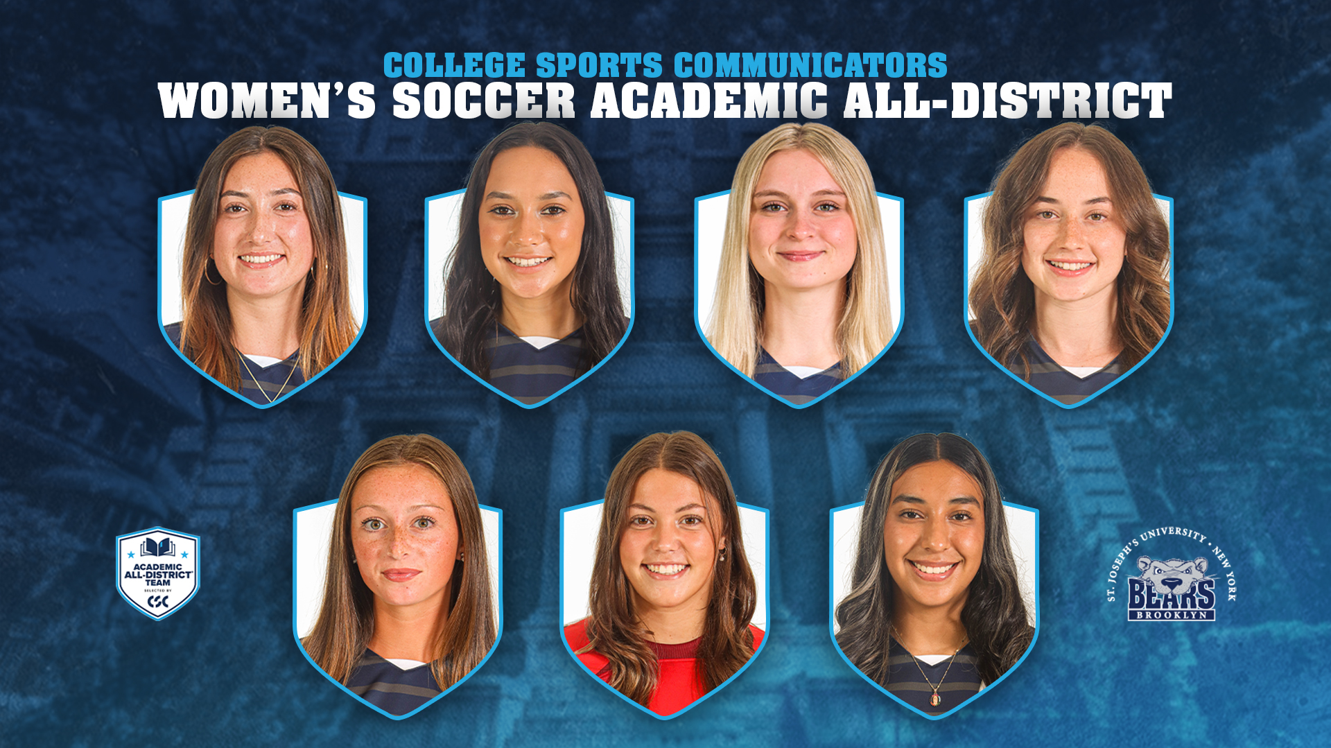 Women&rsquo;s Soccer Places Seven on CSC Academic All-District Team