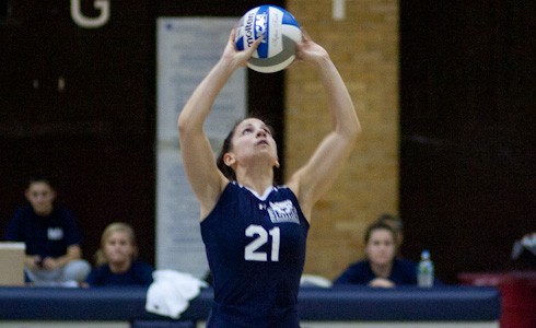 Women’s Volleyball Opens Conference Play Outlasting Pratt