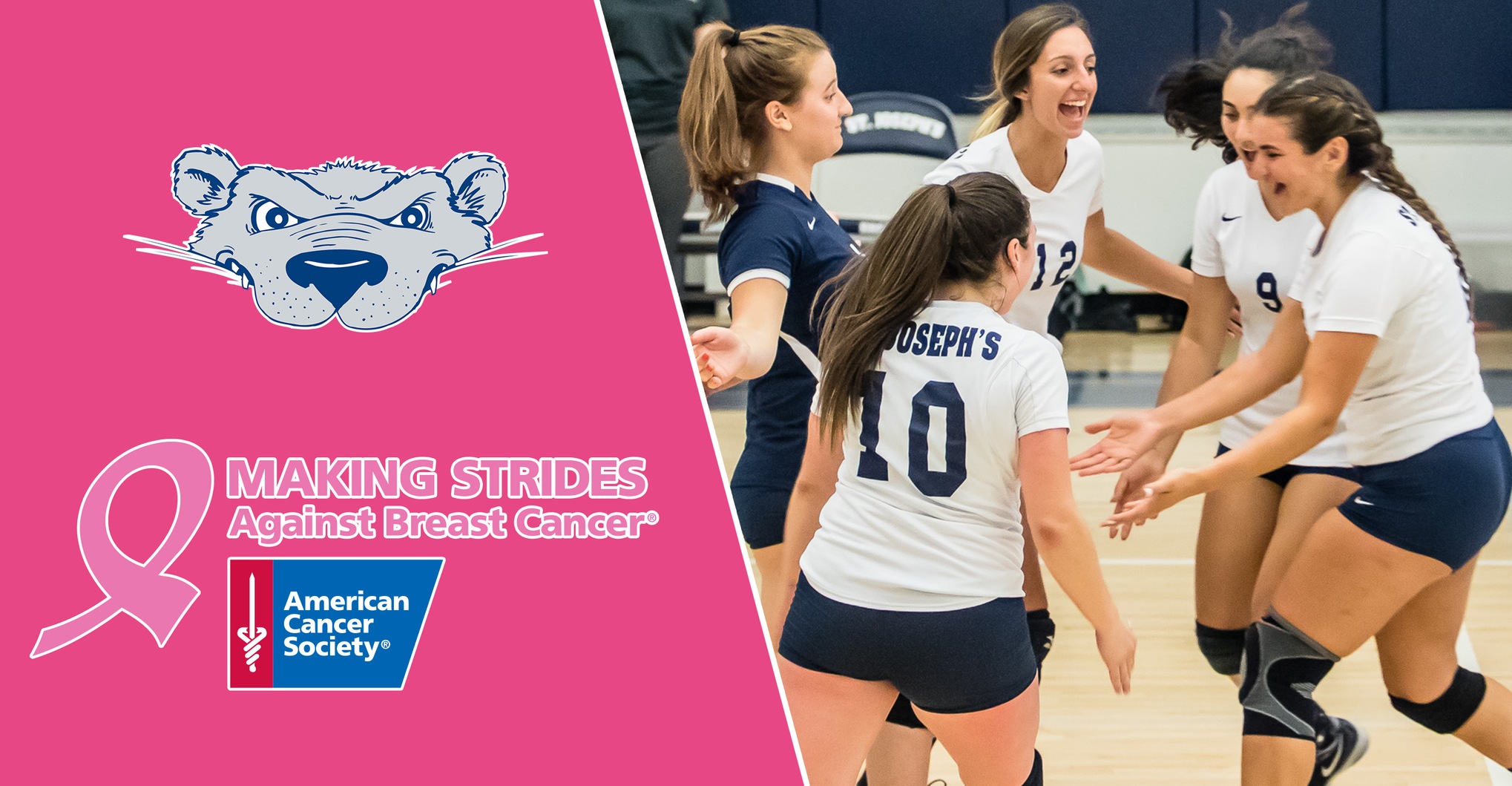 Women's Volleyball To Host Breast Cancer Awareness Game and Team Fundraiser on Wednesday