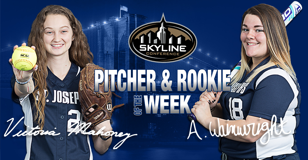 Mahoney and Wainwright Selected as Skyline Softball Pitcher and Rookie of the Week